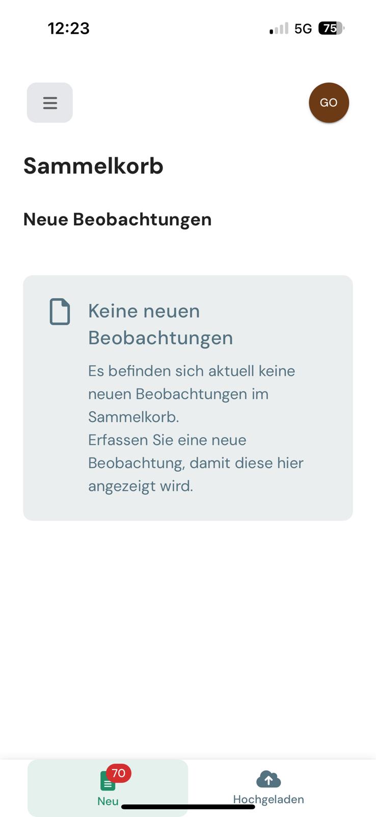 Hier mal als Beispiel... Wir geben dann halt die 70 Datensätze erneut ein....